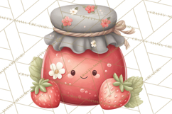 Strawberry Clipart, Kitchen Objects with Strawberries Png Product Image 4