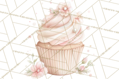 Tea Party Dreams PNG, Girly Pastel Desserts Teacups Clipart Product Image 5