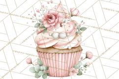 Tea Party Dreams PNG, Girly Pastel Desserts Teacups Clipart Product Image 4