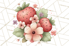 Strawberry Clipart, Kitchen Objects with Strawberries Png Product Image 4