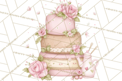 Tea Party Dreams PNG, Girly Pastel Desserts Teacups Clipart Product Image 2