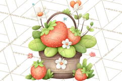 Strawberry Clipart, Kitchen Objects with Strawberries Png Product Image 2