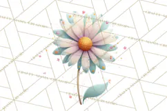 Pastel Retro 90s PNG, Cute Aesthetic Clipart, Checkerboard Product Image 2
