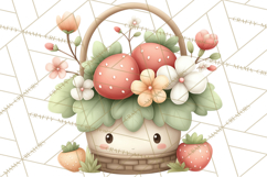 Strawberry Clipart, Kitchen Objects with Strawberries Png Product Image 3