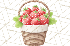 Strawberry Clipart, Kitchen Objects with Strawberries Png Product Image 4