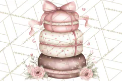 Tea Party Dreams PNG, Girly Pastel Desserts Teacups Clipart Product Image 2