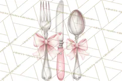 Tea Party Dreams PNG, Girly Pastel Desserts Teacups Clipart Product Image 3