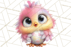 Quirky Easter Chicks Clipart, Cute Cartoon Chicks Pastel Png Product Image 4