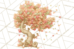 Whimsical Trees Clipart, Woodland Forest PNG, Wooden Png Product Image 3