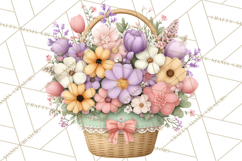 Easter Duckling Clipart, Cute Ducklings in Fancy Outfits Png Product Image 3