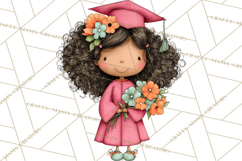 Kids Graduation Clipart PNG, Preschool Kindergarten Kids Product Image 3
