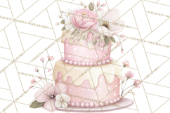 Tea Party Dreams PNG, Girly Pastel Desserts Teacups Clipart Product Image 5
