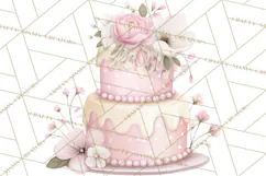 Tea Party Dreams PNG, Girly Pastel Desserts Teacups Clipart Product Image 5