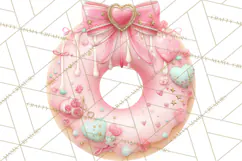 Sweet Treats Bakery Clipart, Pastel Dessert Clip Art Png Product Image 4