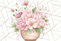 Tea Party Dreams PNG, Girly Pastel Desserts Teacups Clipart Product Image 4