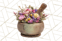 Herbal Apothecary Cottagecore PNG, Rustic Botanical Clipart Product Image 4