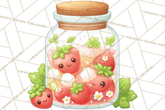 Strawberry Clipart, Kitchen Objects with Strawberries Png Product Image 5