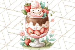 Strawberry Clipart, Kitchen Objects with Strawberries Png Product Image 2