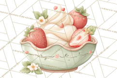Strawberry Clipart, Kitchen Objects with Strawberries Png Product Image 2