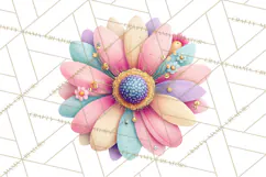 Pastel Retro 90s PNG, Cute Aesthetic Clipart, Checkerboard Product Image 5