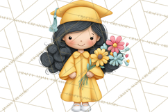 Kids Graduation Clipart PNG, Preschool Kindergarten Kids Product Image 5