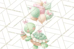 Pastel Birthday Clipart, Cute Party Animals PNG Product Image 5