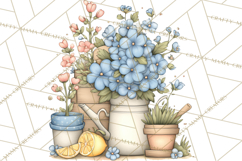 Citrus Kitchen Cottagecore PNG, Rustic Citrus Clipart, Lemon Product Image 5