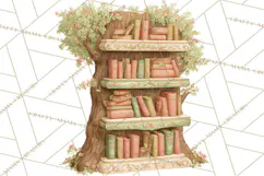 Whimsical Trees Clipart, Woodland Forest PNG, Wooden Png Product Image 5