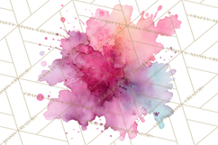 Watercolor Clipart, Abstract Watercolor Elements, Blobs Png Product Image 4