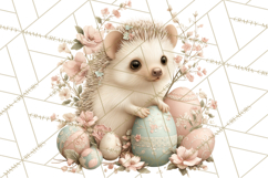 Easter Woodland Animals Clipart, Cute Fox Squirrel Png Product Image 4