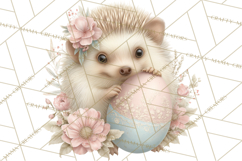 Easter Woodland Animals Clipart, Cute Fox Squirrel Png Product Image 5