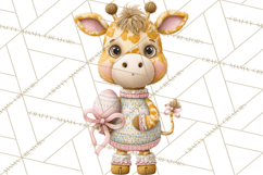 Yarn Animal Easter Clipart, Knitted Plush Easter Animals Png Product Image 2
