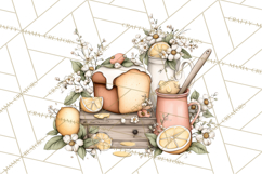 Citrus Kitchen Cottagecore PNG, Rustic Citrus Clipart, Lemon Product Image 2