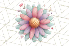 Pastel Retro 90s PNG, Cute Aesthetic Clipart, Checkerboard Product Image 2