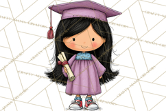 Kids Graduation Clipart PNG, Preschool Kindergarten Kids Product Image 2