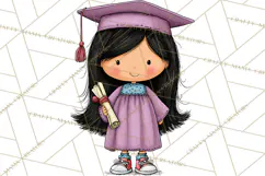 Kids Graduation Clipart PNG, Preschool Kindergarten Kids Product Image 2
