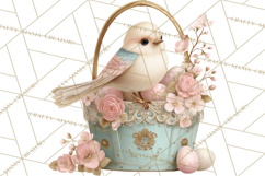 Easter Woodland Animals Clipart, Cute Fox Squirrel Png Product Image 3