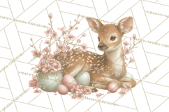Easter Woodland Animals Clipart, Cute Fox Squirrel Png Product Image 2