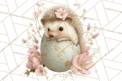 Easter Woodland Animals Clipart, Cute Fox Squirrel Png Product Image 4