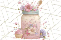 Sweet Treats Bakery Clipart, Pastel Dessert Clip Art Png Product Image 4