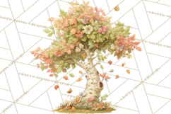 Whimsical Trees Clipart, Woodland Forest PNG, Wooden Png Product Image 4
