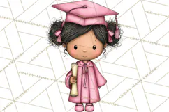 Kids Graduation Clipart PNG, Preschool Kindergarten Kids Product Image 4