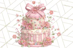 Sweet Treats Bakery Clipart, Pastel Dessert Clip Art Png Product Image 3