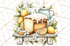Citrus Kitchen Cottagecore PNG, Rustic Citrus Clipart, Lemon Product Image 3