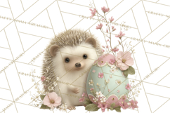 Easter Woodland Animals Clipart, Cute Fox Squirrel Png Product Image 3