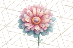 Pastel Retro 90s PNG, Cute Aesthetic Clipart, Checkerboard Product Image 5