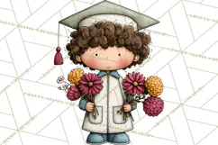 Kids Graduation Clipart PNG, Preschool Kindergarten Kids Product Image 5