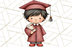 Kids Graduation Clipart PNG, Preschool Kindergarten Kids Product Image 3