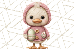 Yarn Animal Easter Clipart, Knitted Plush Easter Animals Png Product Image 3