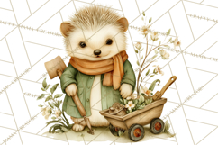 Vintage Garden Animals Clipart, Ducklings Bunnies Lambs Product Image 4